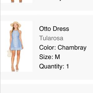 Spanish style Tularosa Blue dress.